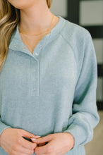 Load image into Gallery viewer, Urban Flux Scooped Hi-Low Long Pullover in Blue Grey
