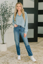 Load image into Gallery viewer, Urban Flux Scooped Hi-Low Long Pullover in Blue Grey
