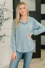 Load image into Gallery viewer, Urban Flux Scooped Hi-Low Long Pullover in Blue Grey
