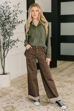 Load image into Gallery viewer, Urban Flux Scooped Hi-Low Long Pullover in Olive
