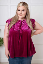 Load image into Gallery viewer, Velveteen Queen Blouse in Magenta
