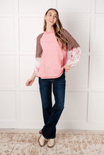 Load image into Gallery viewer, Walk for Miles Floral Color Block Top
