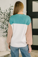 Load image into Gallery viewer, Walk in Central Park Ribbed Knit Color Block Pullover
