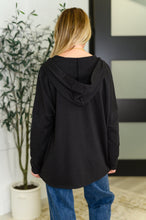 Load image into Gallery viewer, Warm Intentions Henley Pullover in Black
