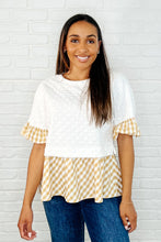 Load image into Gallery viewer, Welcome Me Home Gingham Print Top
