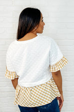 Load image into Gallery viewer, Welcome Me Home Gingham Print Top
