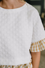 Load image into Gallery viewer, Welcome Me Home Gingham Print Top
