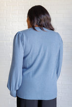 Load image into Gallery viewer, When the Sun Goes Down Mineral Wash Ribbed Knit Top in Vintage Denim
