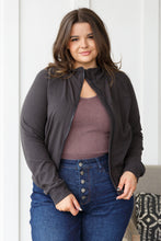 Load image into Gallery viewer, Where Are You Zip Up Jacket in Black
