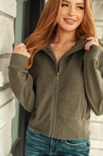 Load image into Gallery viewer, Where Are You Zip Up Jacket in Olive
