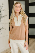 Load image into Gallery viewer, Whispered Urgently Color Block Half Zip Top
