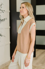 Load image into Gallery viewer, Whispered Urgently Color Block Half Zip Top
