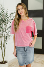 Load image into Gallery viewer, Who&#39;s That Girl Crochet Pocket T-Shirt
