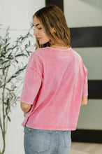 Load image into Gallery viewer, Who&#39;s That Girl Crochet Pocket T-Shirt
