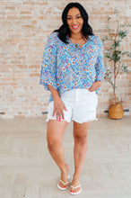 Load image into Gallery viewer, Willow Bell Sleeve Top in Retro Ditsy Floral
