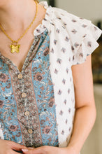Load image into Gallery viewer, Willow Breeze Short Sleeve Blouse
