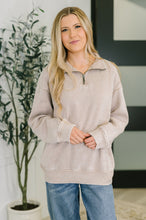 Load image into Gallery viewer, You Should Know Half Zip Pullover in Ash Mocha
