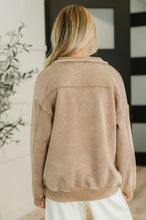 Load image into Gallery viewer, You Should Know Half Zip Pullover in Deep Camel
