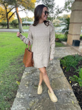 Load image into Gallery viewer, PREORDER: So Delightful Cable Knit Sweater Dress in Four Colors
