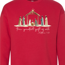 Load image into Gallery viewer, Greatest Gift of All Crewneck Sweatshirt - Bella
