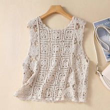 Load image into Gallery viewer, Crosa - Crochet Vintage Bohemian Vest
