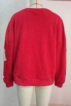 Load image into Gallery viewer, Basketball sequin embroidered overfit long sleeve sweatshirt
