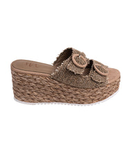 Load image into Gallery viewer, Eriwen Buckle Wedge in Taupe
