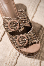 Load image into Gallery viewer, Eriwen Buckle Wedge in Taupe
