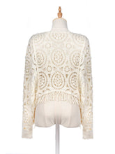 Load image into Gallery viewer, Crosa - Vintage Hollow Knit Batwing Sweater
