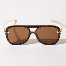 Load image into Gallery viewer, Women's Retro Chain Temple Aviator Sunglasses
