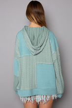 Load image into Gallery viewer, Balloon Sleeve Cut Sew Sweater Knit Top in Jade Green
