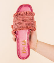 Load image into Gallery viewer, Juana Woven Sandals in Pink
