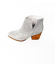 Load image into Gallery viewer, Shine Star Rhinestone Bootie in Silver
