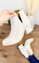 Load image into Gallery viewer, Tarim Bootie in White Croc
