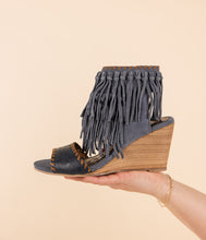Load image into Gallery viewer, True Fringe Wedge in Denim
