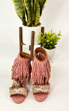 Load image into Gallery viewer, True Fringe Wedge in Blush
