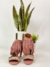Load image into Gallery viewer, True Fringe Wedge in Blush
