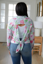 Load image into Gallery viewer, Thinking On It Open Back Floral Top
