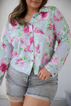 Load image into Gallery viewer, Thinking On It Open Back Floral Top
