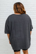 Load image into Gallery viewer, Boxy V Neck Boyfriend Tee In Charcoal
