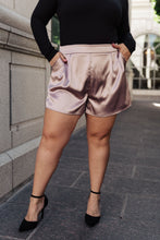 Load image into Gallery viewer, Champagne and Roses Satin Shorts
