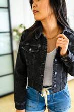 Load image into Gallery viewer, Charlie Cropped Denim Jacket
