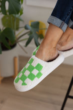 Load image into Gallery viewer, Checked Out Slippers in Green
