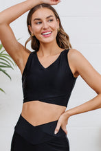 Load image into Gallery viewer, Come Sail Away Swim Top In Black
