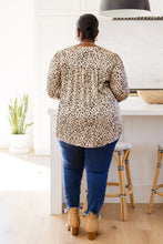 Load image into Gallery viewer, Countless Memories Split Neckline Dot Print Top
