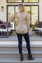 Load image into Gallery viewer, Countless Memories Split Neckline Dot Print Top
