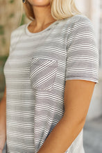 Load image into Gallery viewer, Cozy In Stripes Top in Gray
