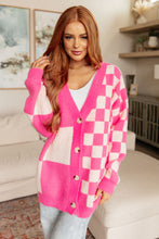 Load image into Gallery viewer, Don&#39;t Stop Me Now Checkered Cardigan
