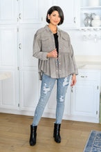 Load image into Gallery viewer, Earl Grey Button Up Long Sleeve Top
