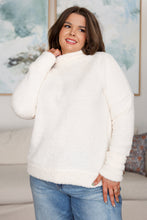 Load image into Gallery viewer, Expecting Snow Mock Neck Boucle Sweater
